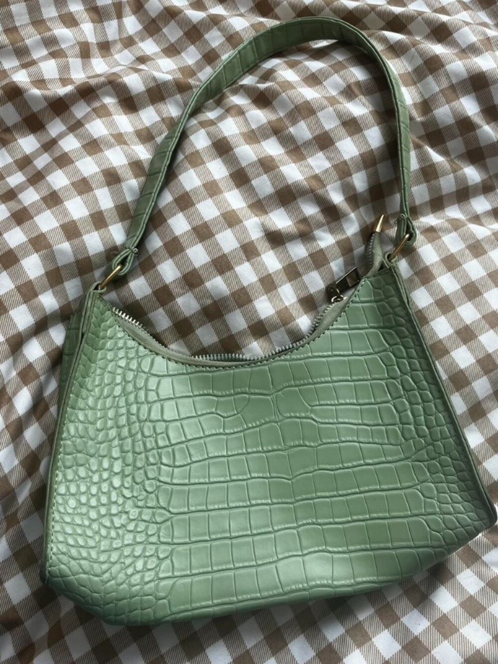 Sage Green Shoulder Purse